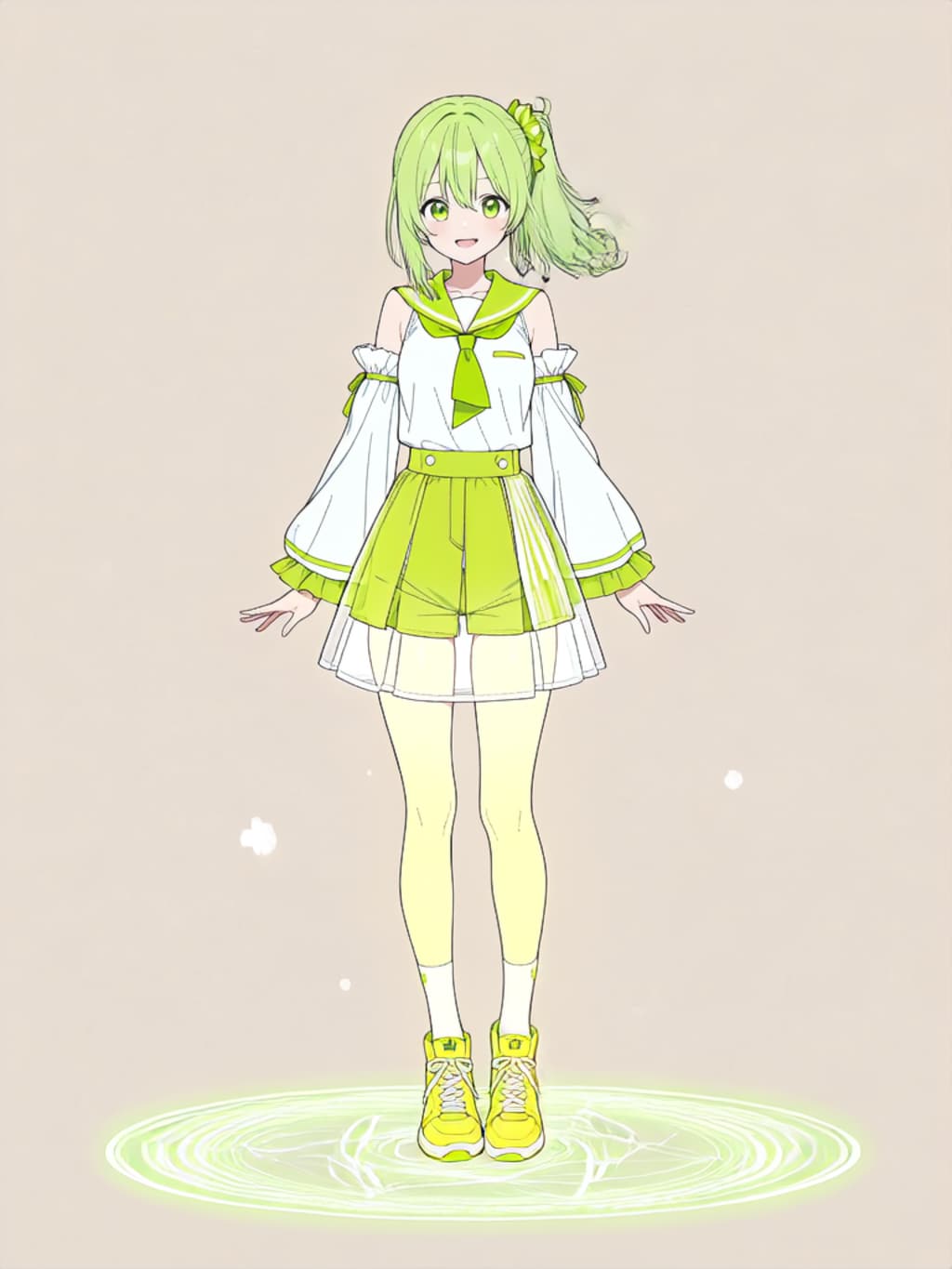 変身！、魔法少女きみどり【パラパライラスト】