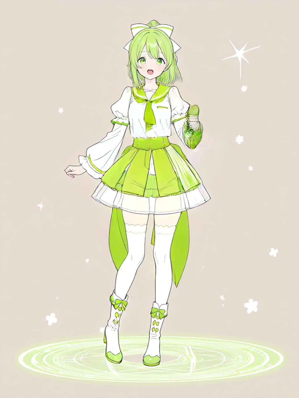 変身！、魔法少女きみどり【パラパライラスト】