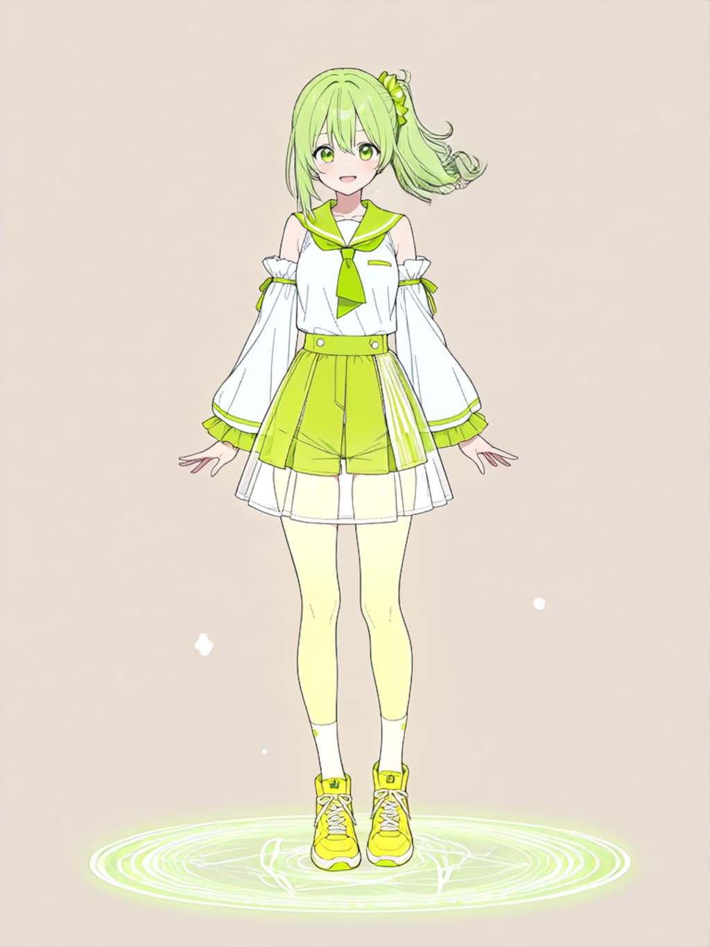 変身！、魔法少女きみどり【パラパライラスト】