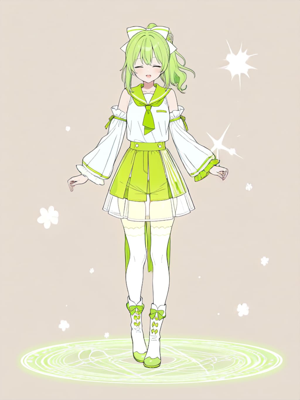 変身！、魔法少女きみどり【パラパライラスト】