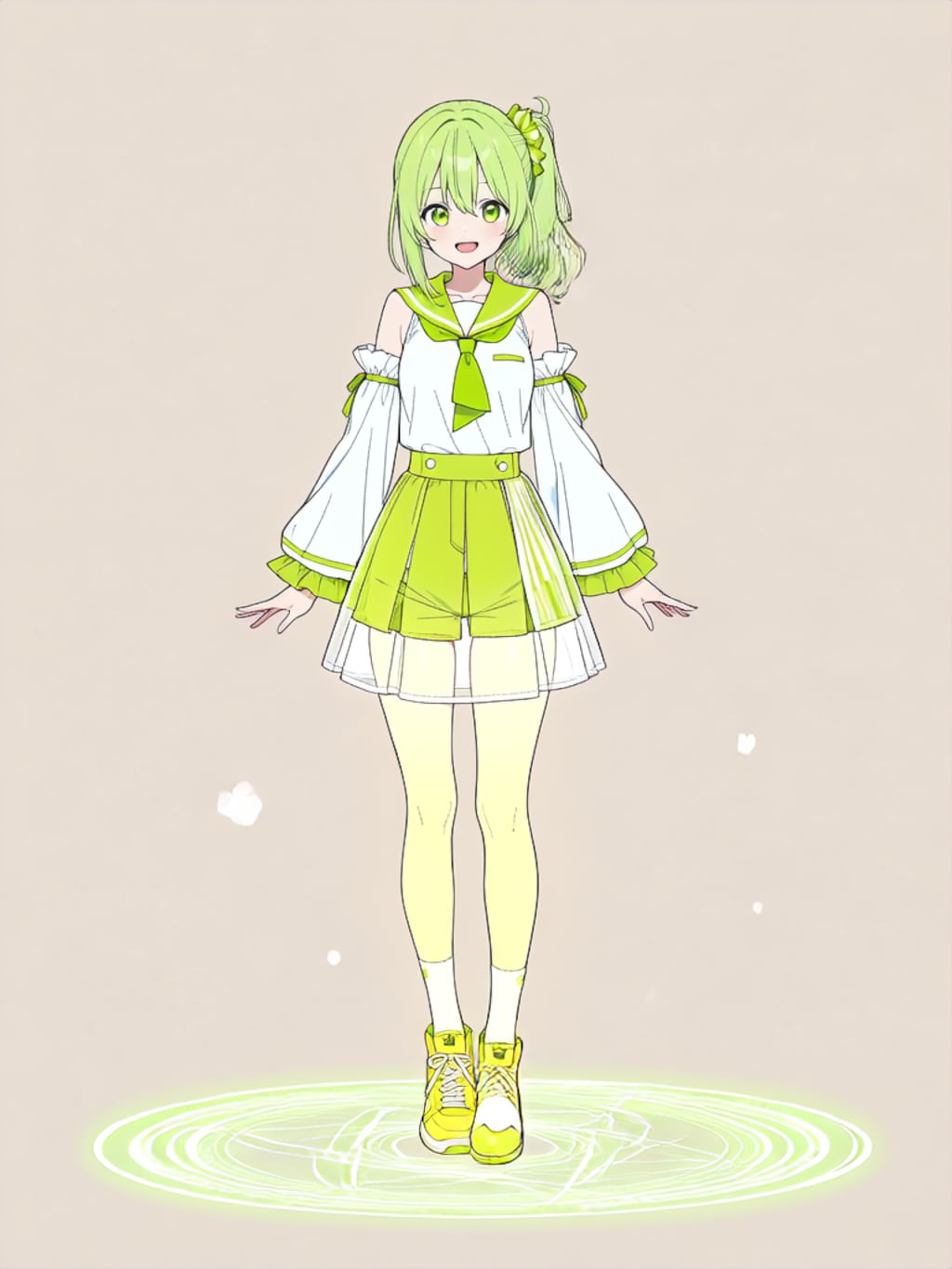 変身！、魔法少女きみどり【パラパライラスト】