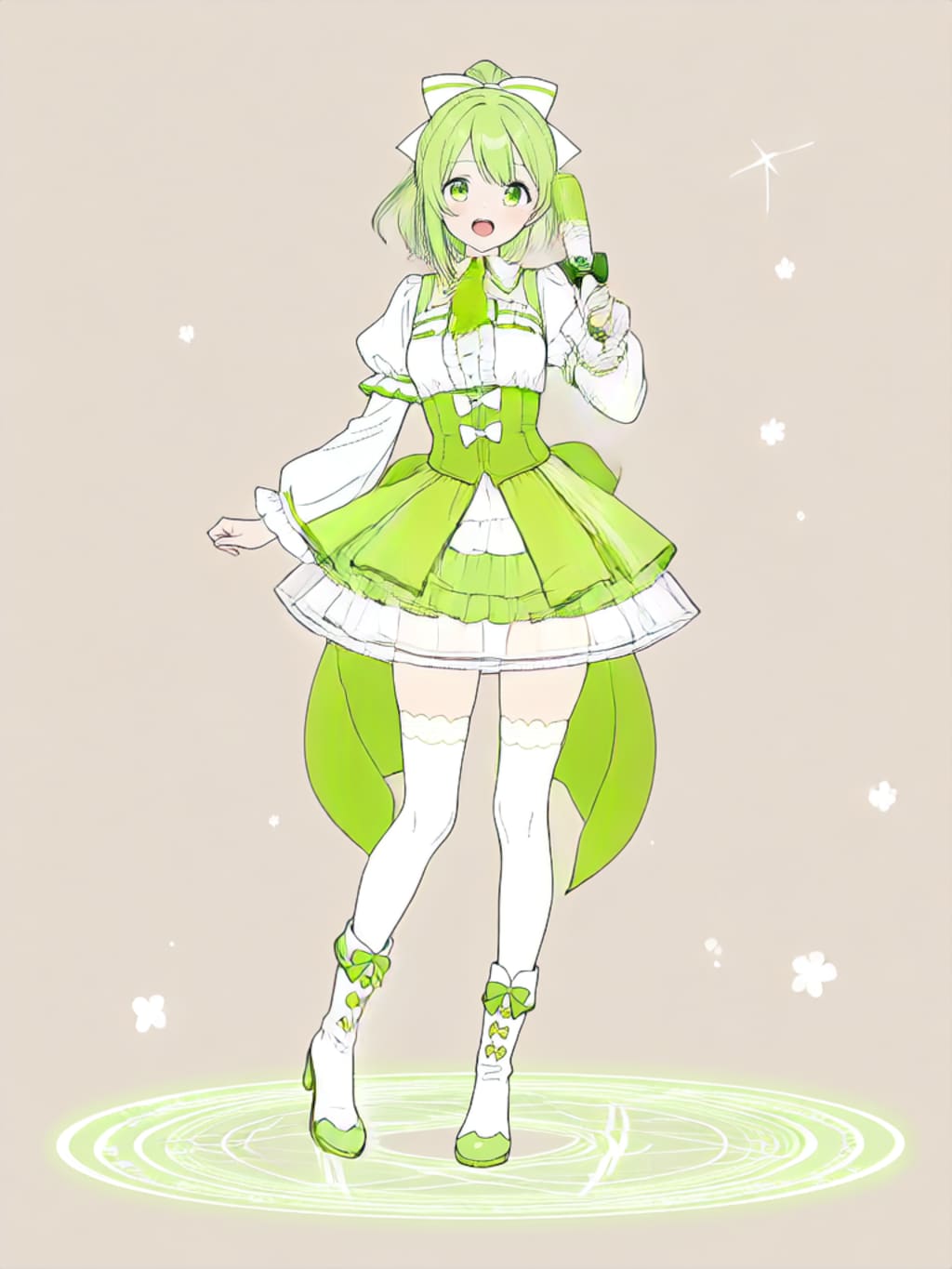 変身！、魔法少女きみどり【パラパライラスト】