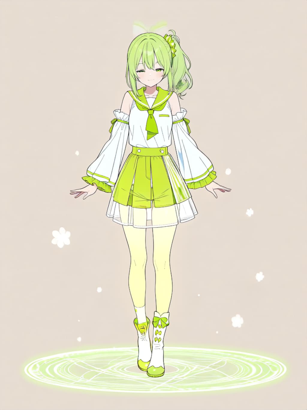 変身！、魔法少女きみどり【パラパライラスト】