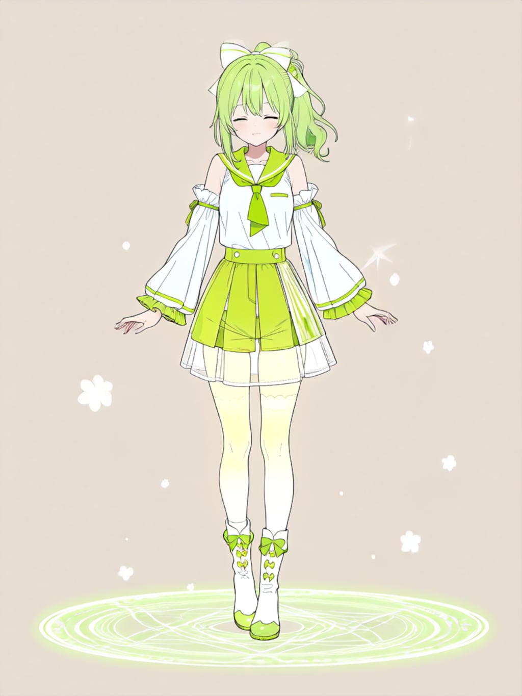 変身！、魔法少女きみどり【パラパライラスト】