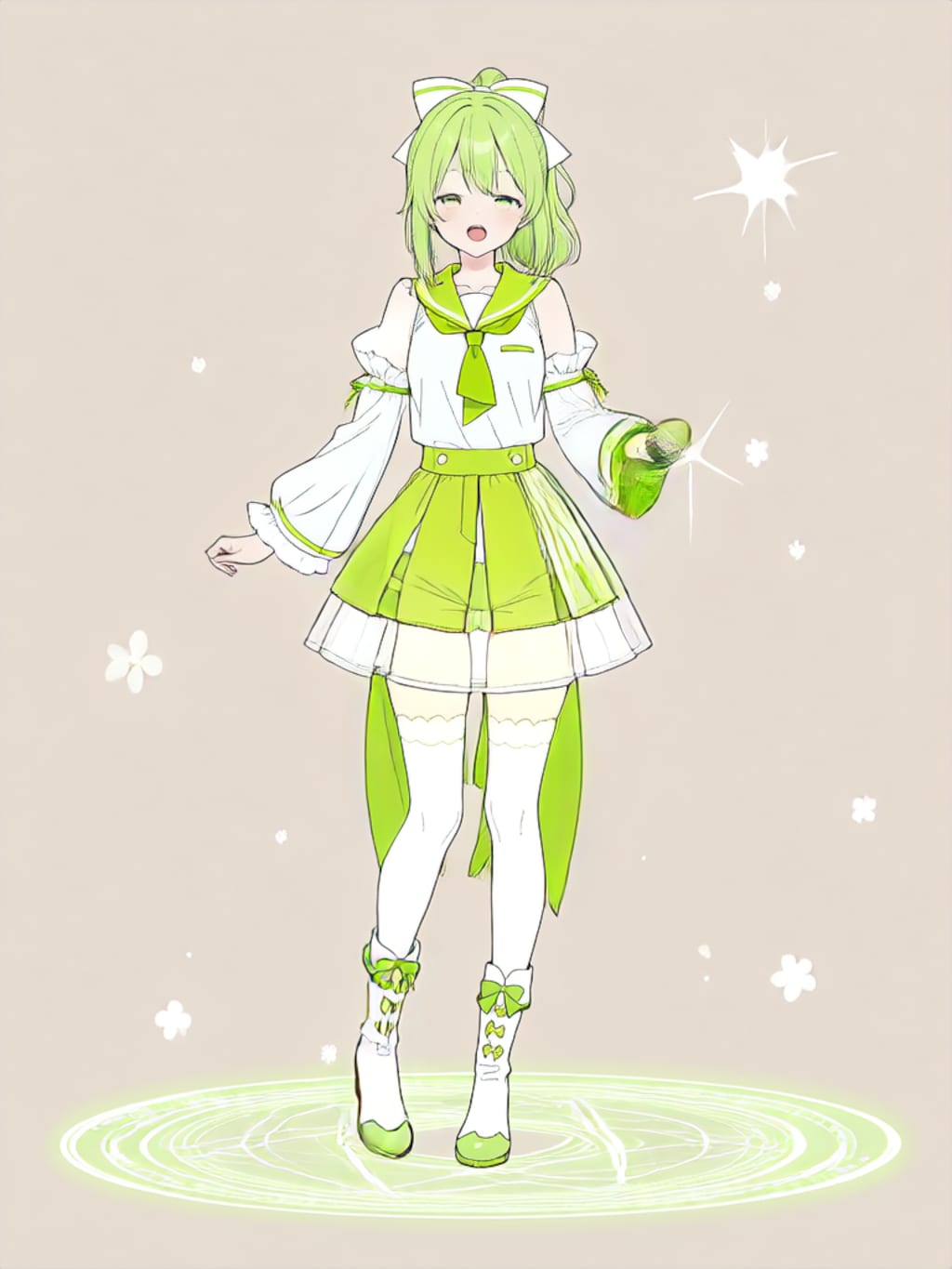 変身！、魔法少女きみどり【パラパライラスト】