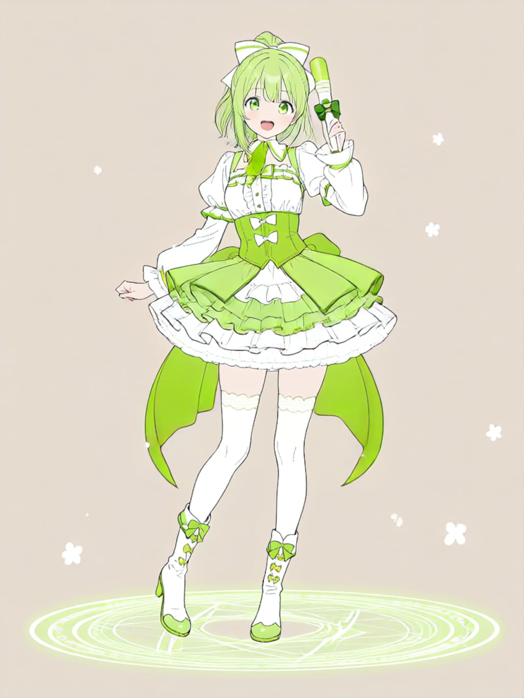 変身！、魔法少女きみどり【パラパライラスト】