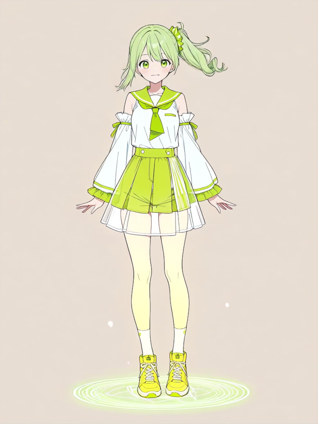 変身！、魔法少女きみどり【パラパライラスト】