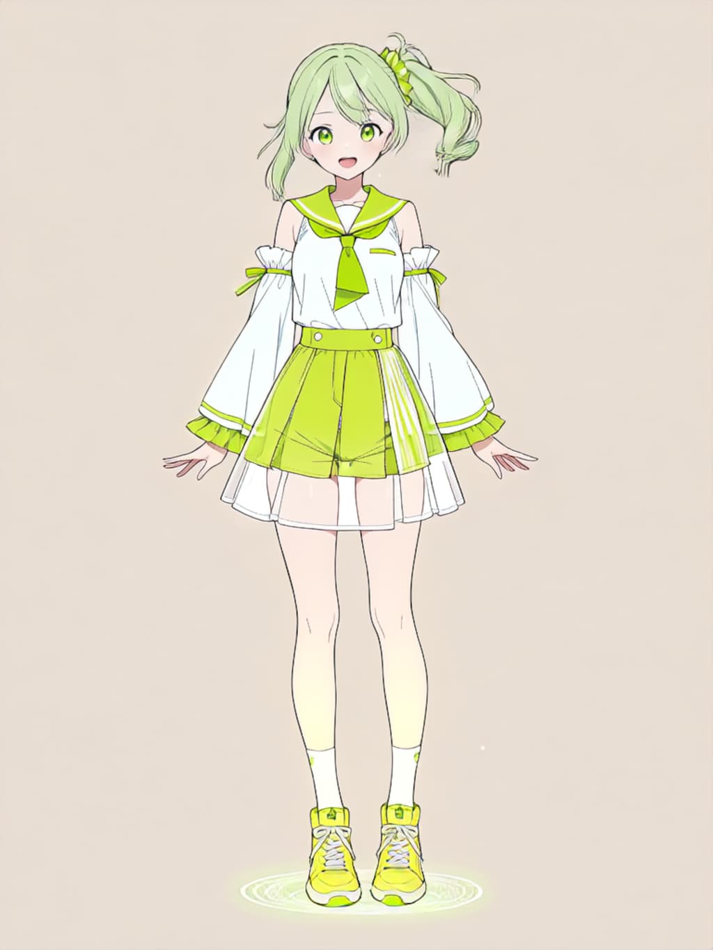 変身！、魔法少女きみどり【パラパライラスト】