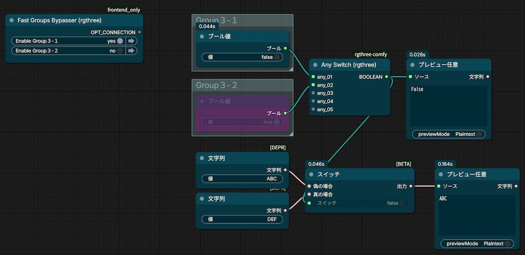 ComfyUIで入力を切り替えるSwitch