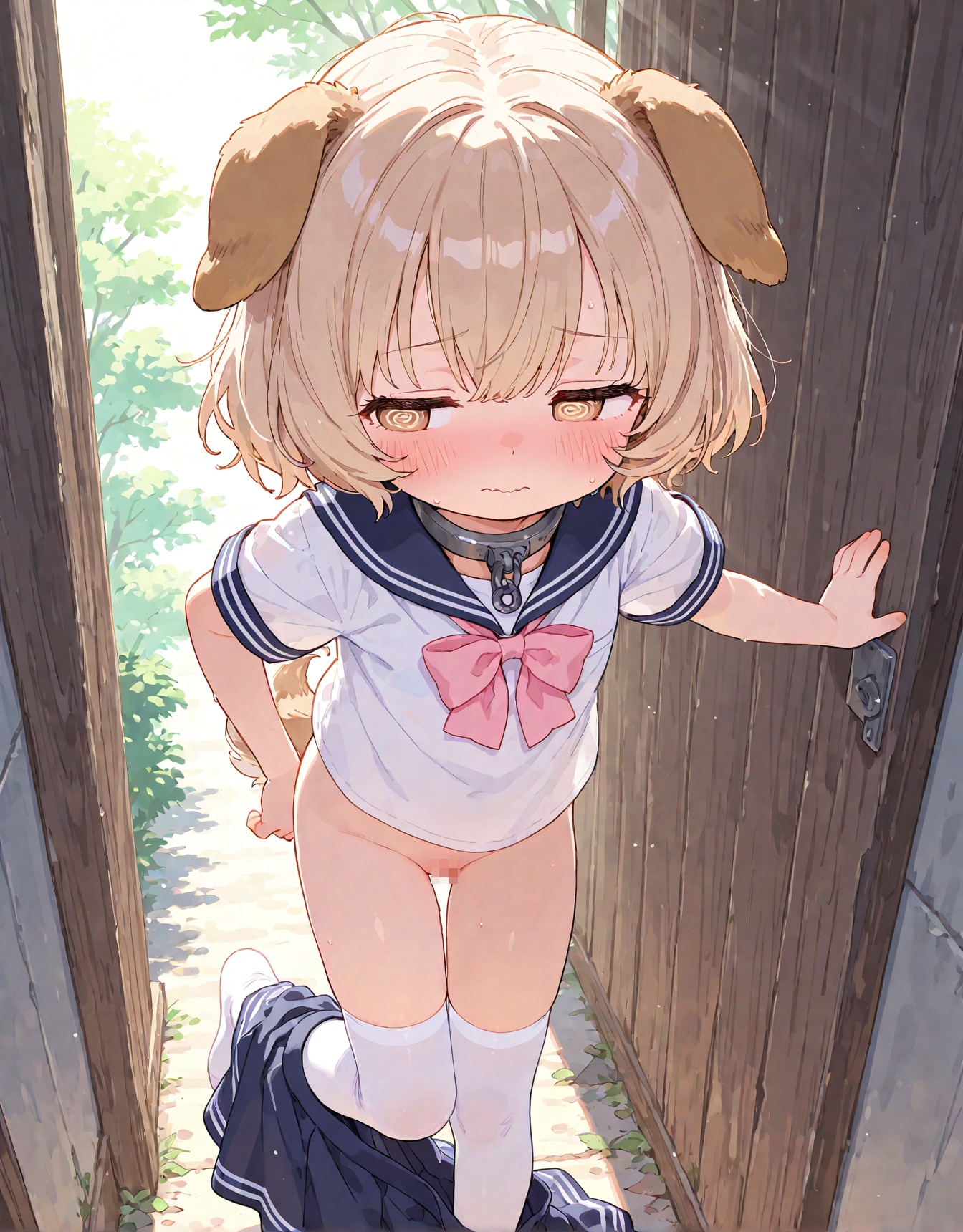 お外でぱんつを脱ぎましょう②