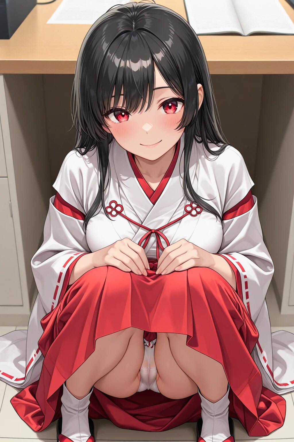 26枚:巫女パンチラ