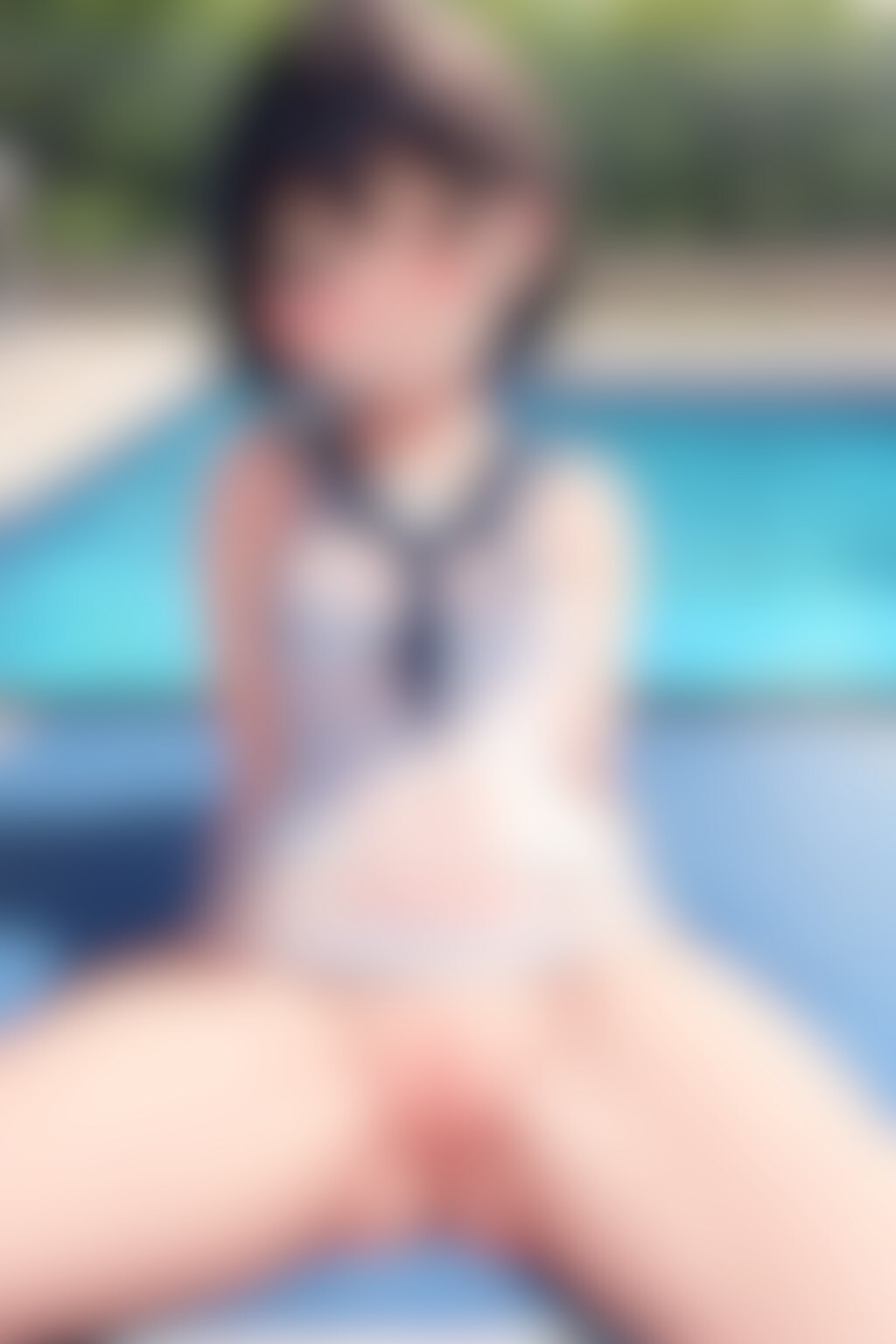 開脚スク水つるぺた黒髪ショート編　その13