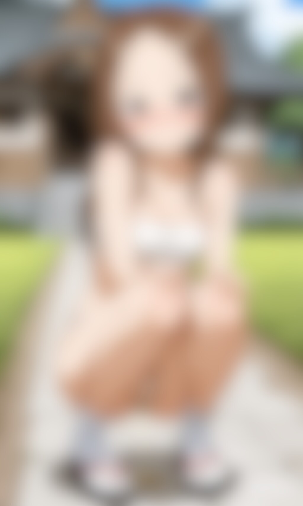 おしっこお漏らしチャレンジ【高〇さん】(さらしふんどし)