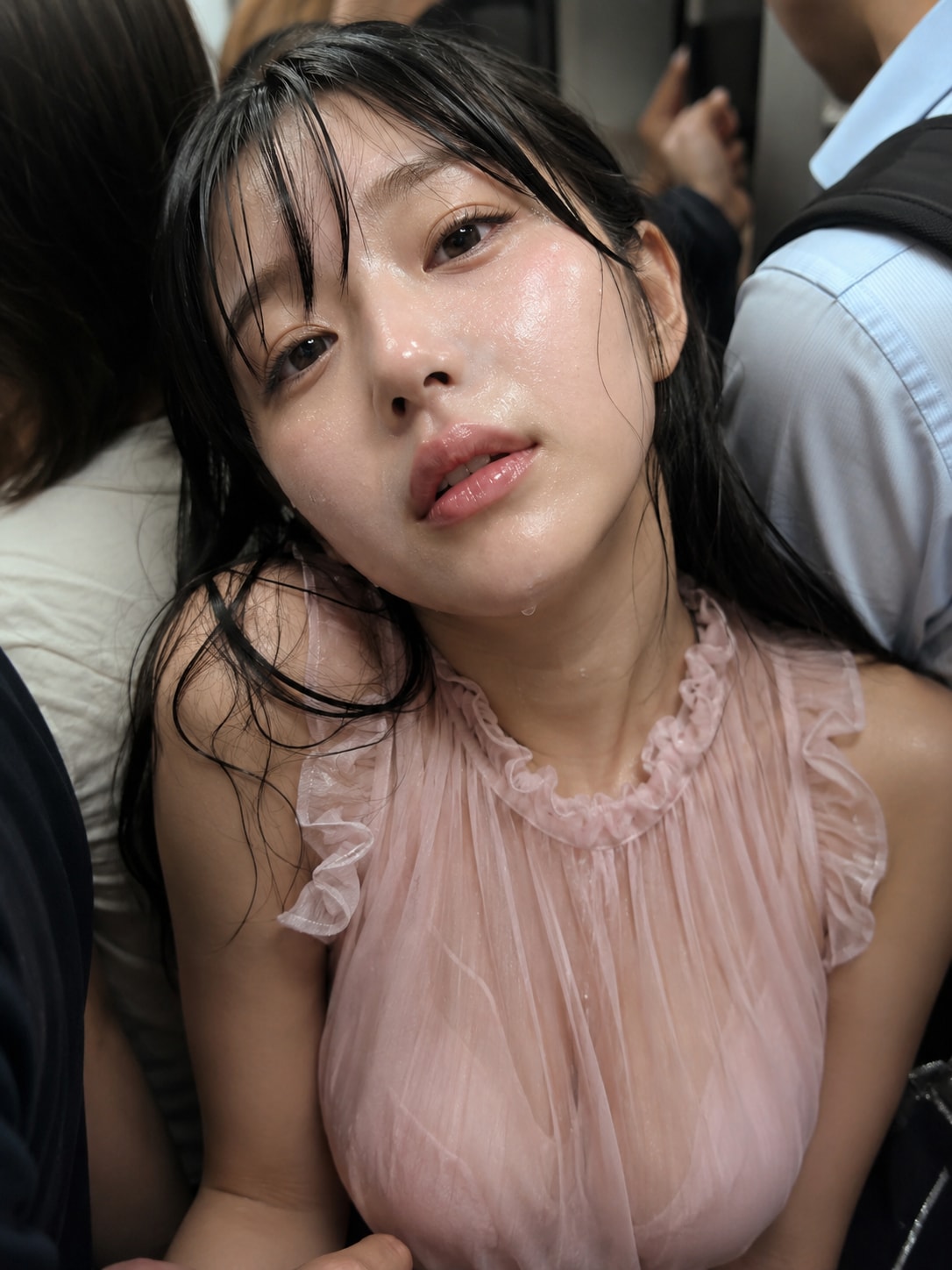 【22枚】満員電車で美女と密着
