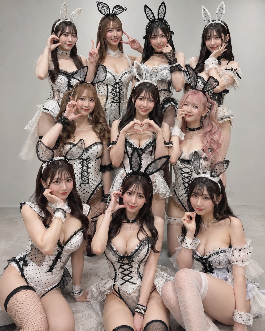 [4枚]セクシーで可愛いアイドル10人組