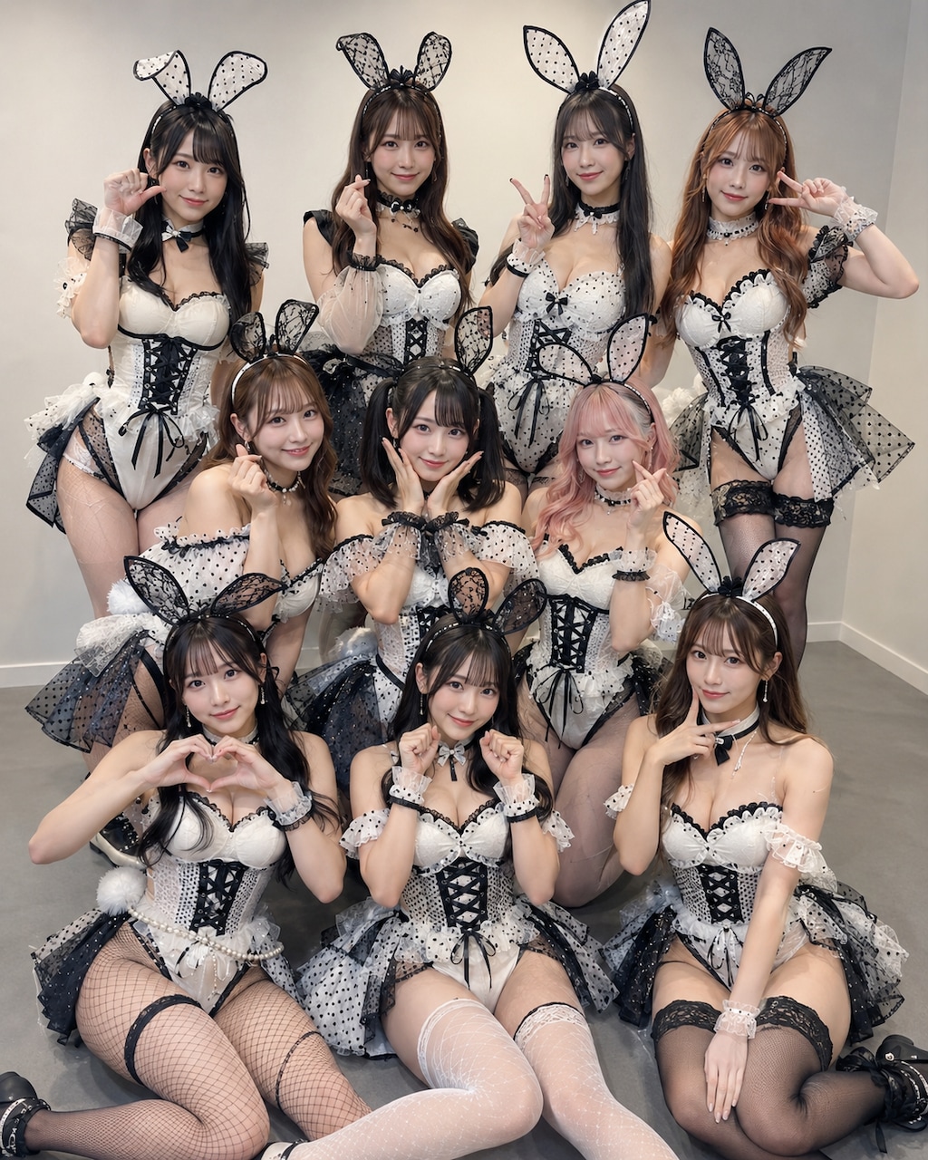 [4枚]セクシーで可愛いアイドル10人組