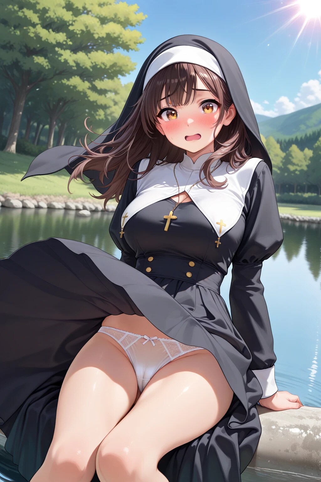 38枚:風とシスター