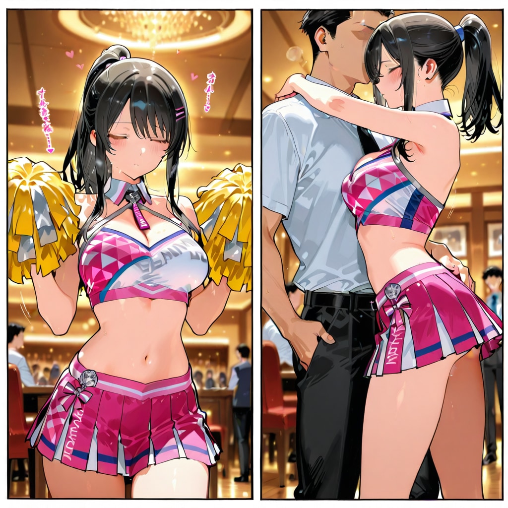 チアちゃんの生足とパンチラ