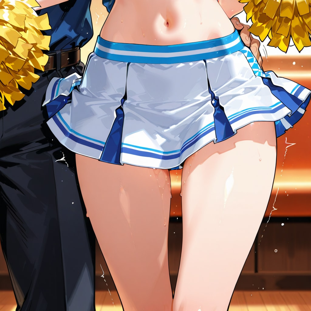 チアちゃんの生足とパンチラ