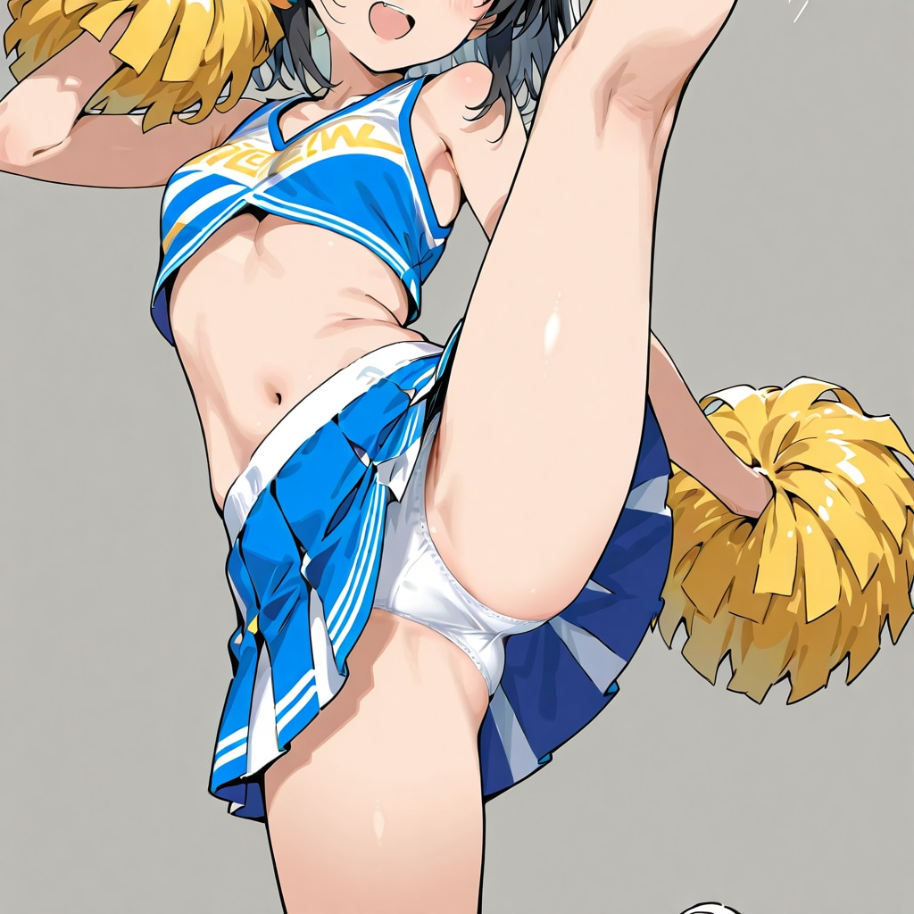 チアちゃんの生足とパンチラ