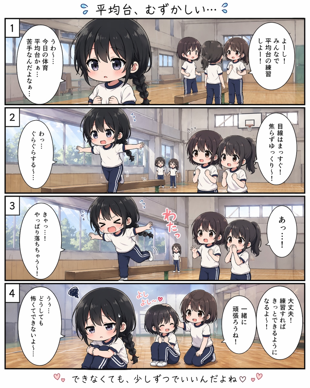 平均台苦手