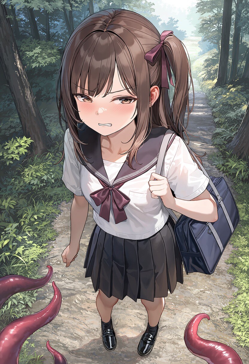 少女と触手①