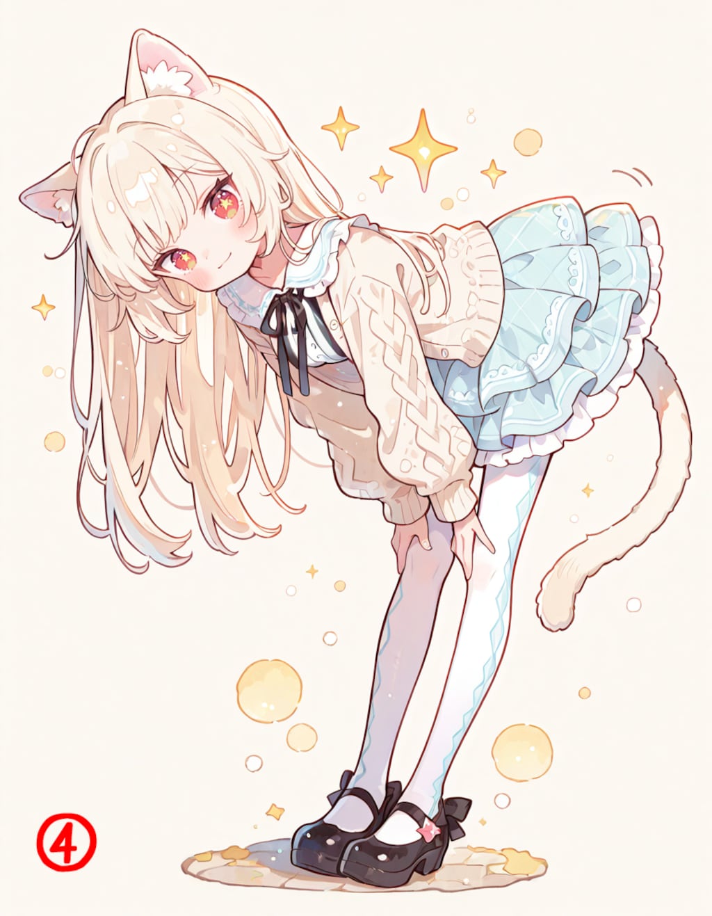 【制作過程】ふわふわネコ耳少女ちゃん