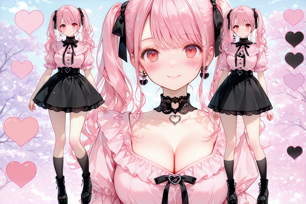 美子ちゃん四面図＋壁紙風