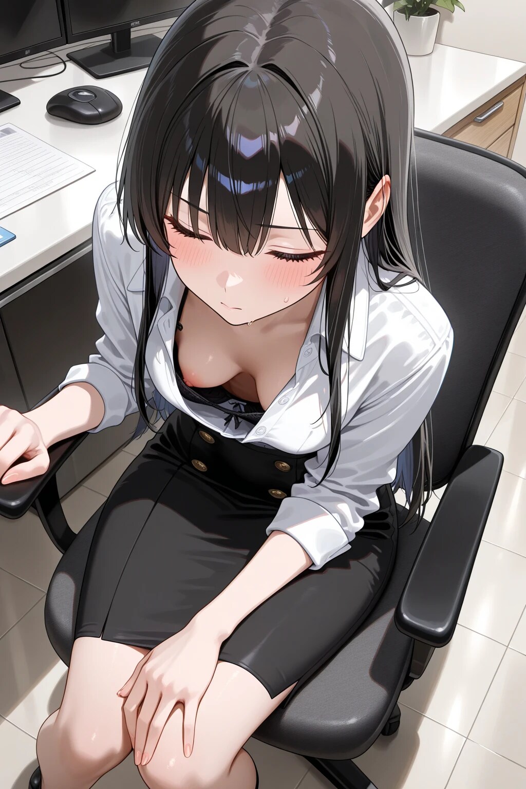 40枚:OL胸チラ寄せ集め