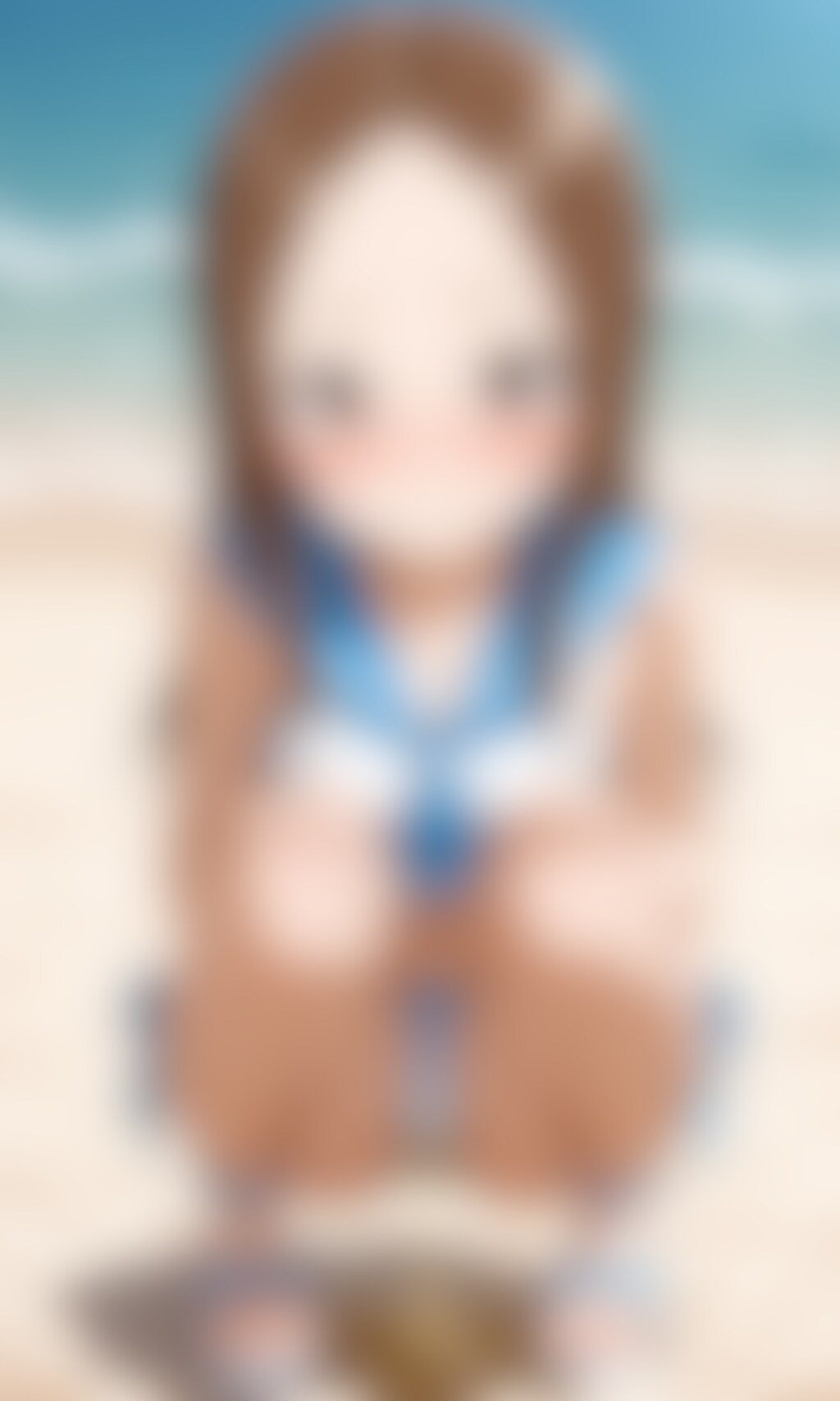 おしっこお漏らしチャレンジ【高〇さん】(セーラーミズギ)