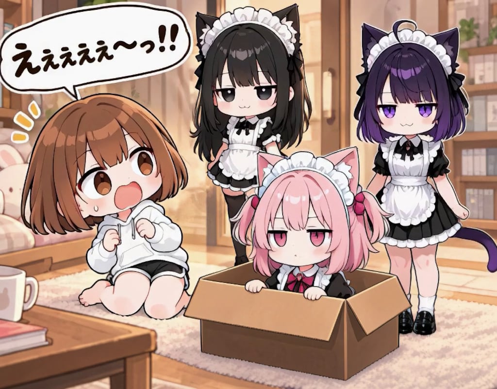 【みんなで作ろう！】うわまどちゃん【パラパライラスト４０】