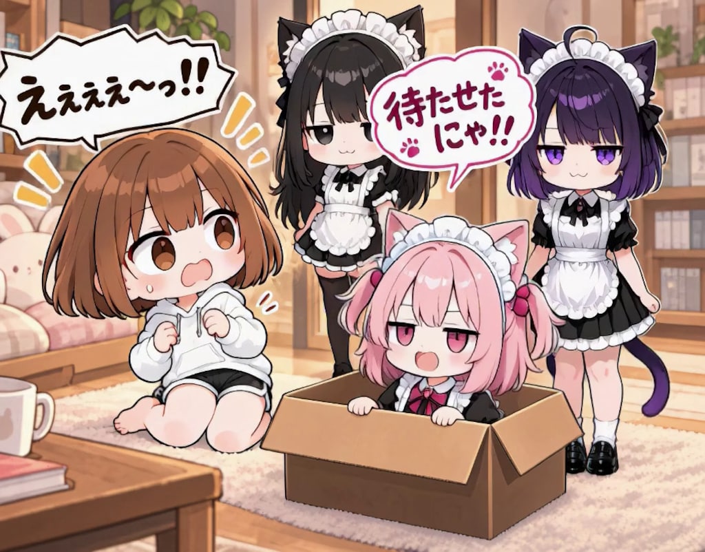 【みんなで作ろう！】うわまどちゃん【パラパライラスト４０】