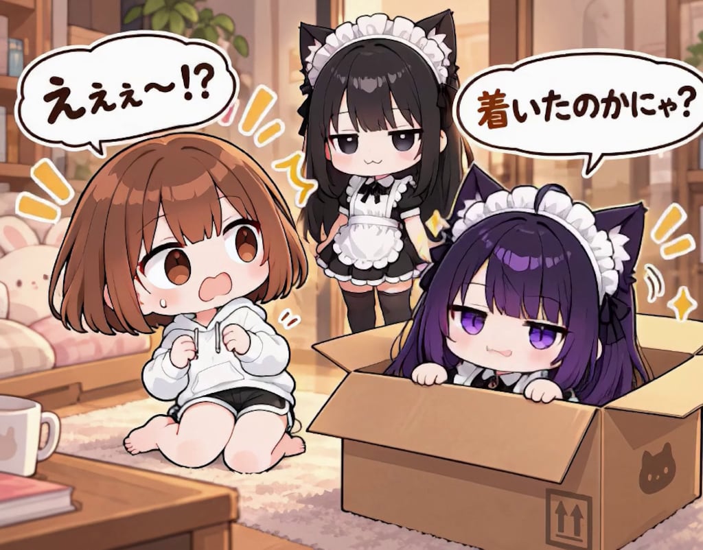 【みんなで作ろう！】うわまどちゃん【パラパライラスト４０】