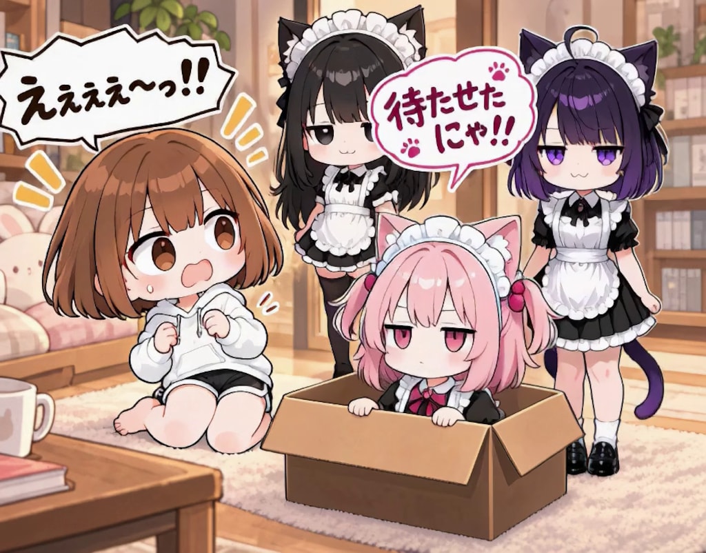 【みんなで作ろう！】うわまどちゃん【パラパライラスト４０】