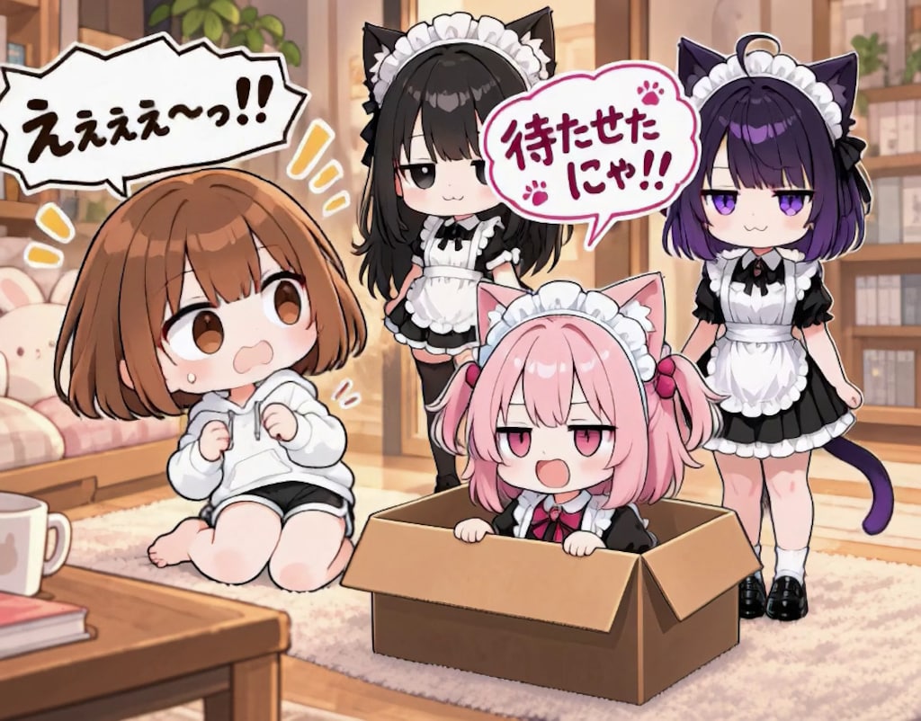 【みんなで作ろう！】うわまどちゃん【パラパライラスト４０】