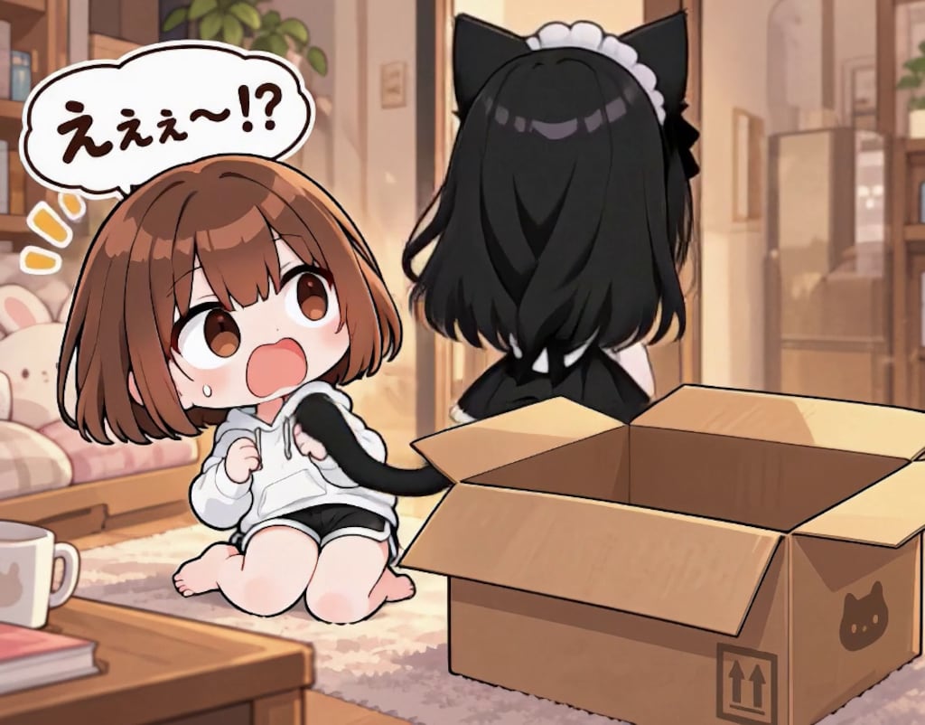 【みんなで作ろう！】うわまどちゃん【パラパライラスト４０】
