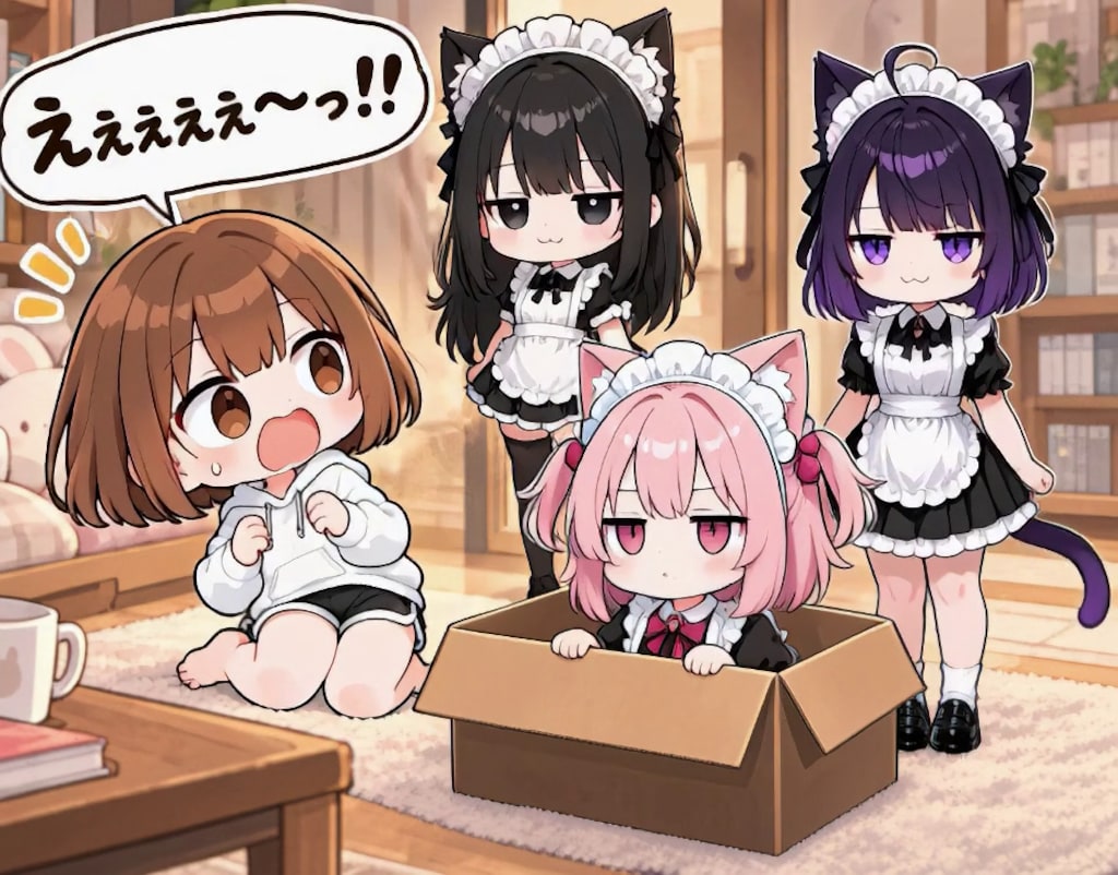 【みんなで作ろう！】うわまどちゃん【パラパライラスト４０】
