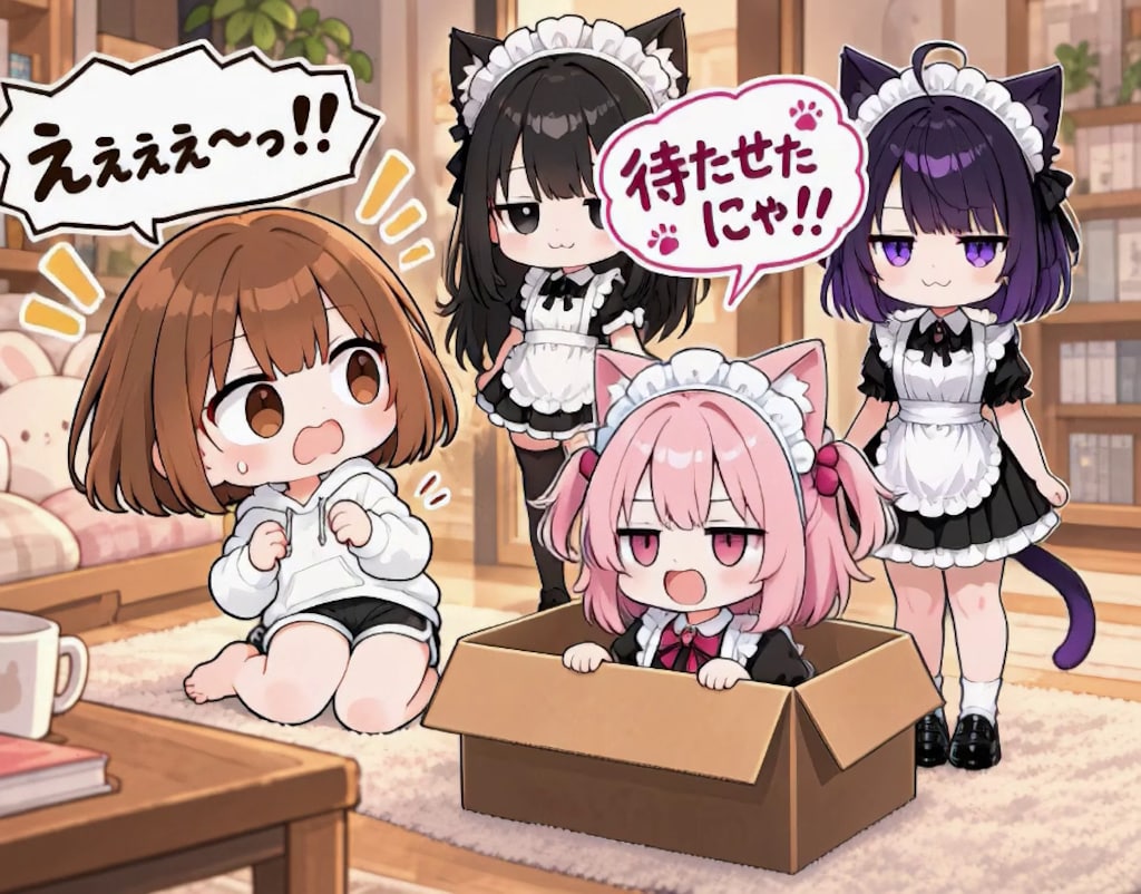 【みんなで作ろう！】うわまどちゃん【パラパライラスト４０】