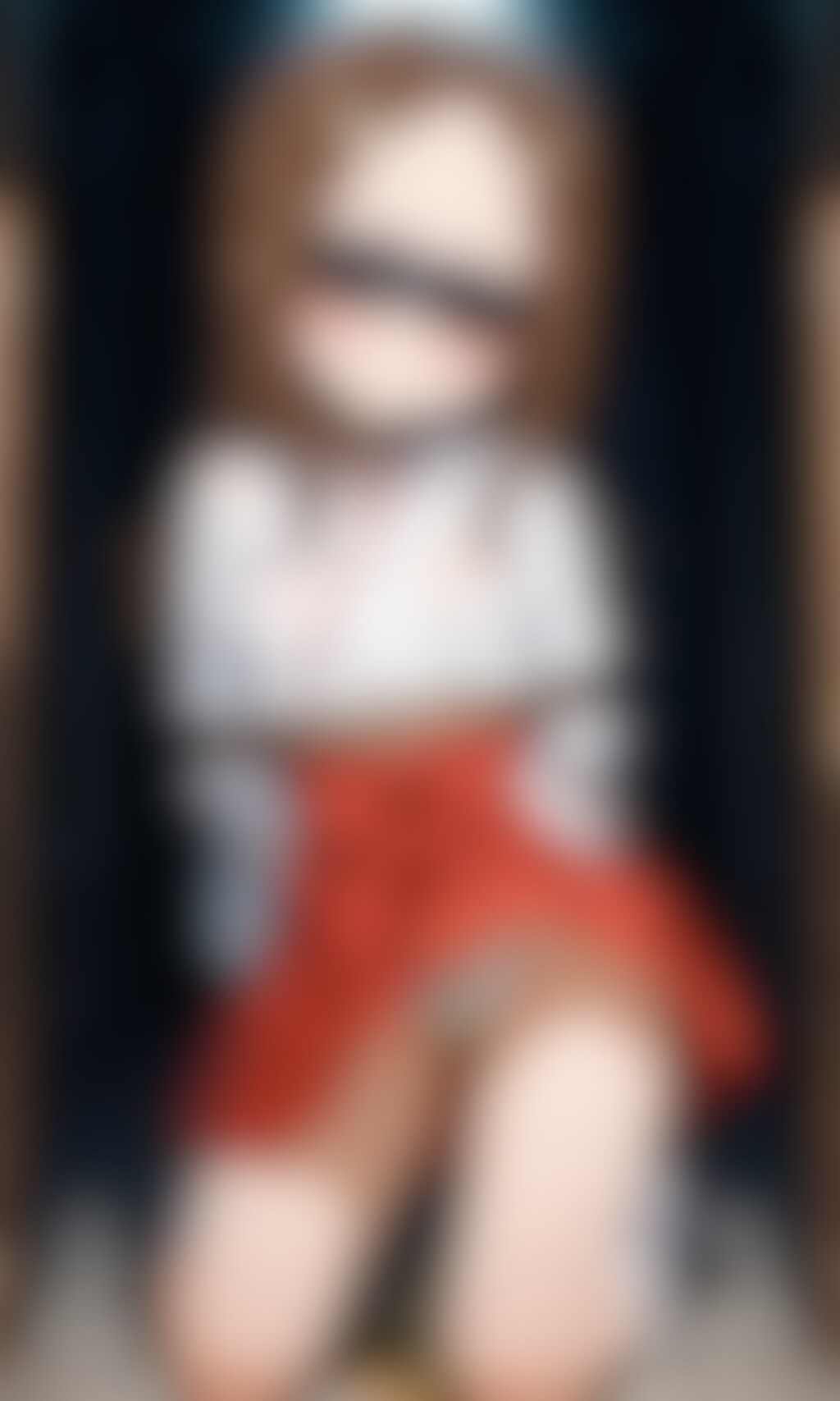 おしっこお漏らしチャレンジ【高〇さん】(巫女・目隠し・緊縛)