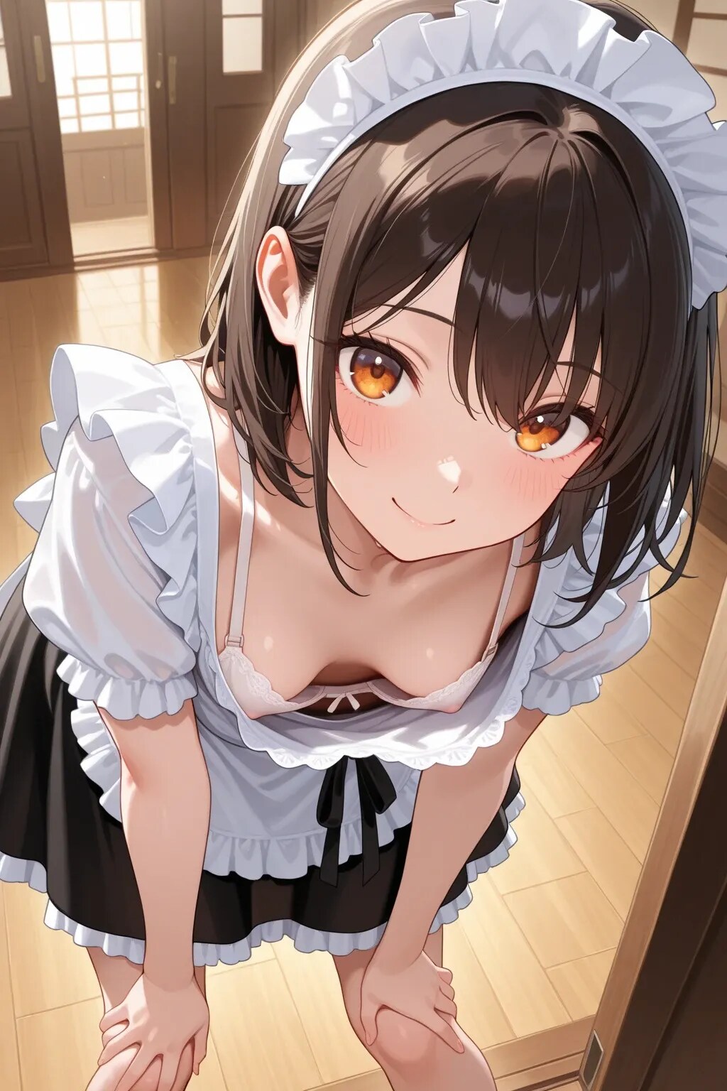 5枚:透け乳メイド