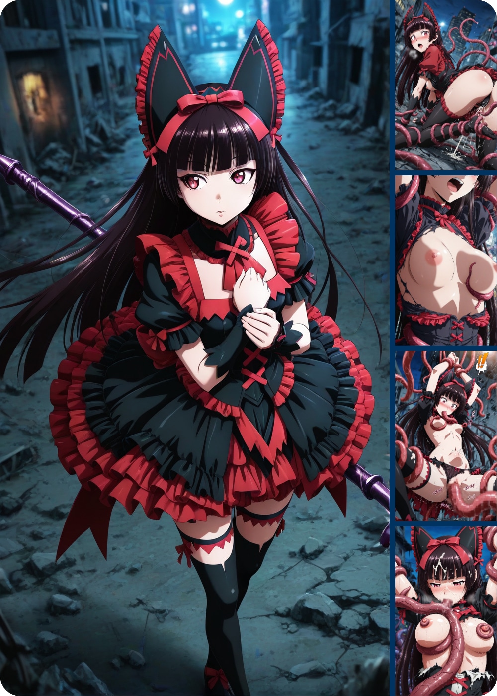 【ロゥリィ・マーキュリー】亜神も触手には抗えず【Rory Mercury]】