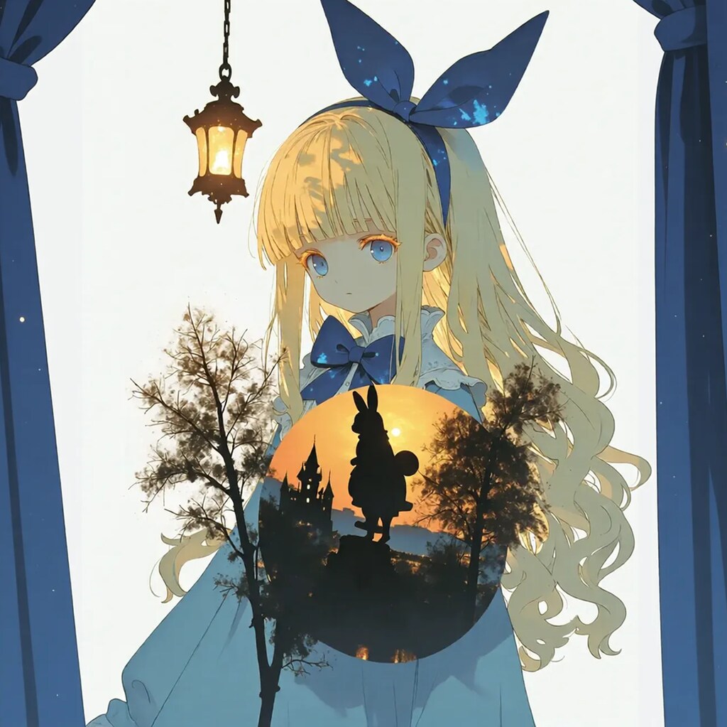 Alice in the double exposure