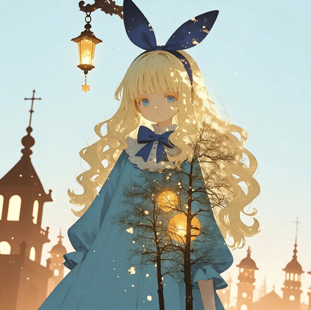 Alice in the double exposure