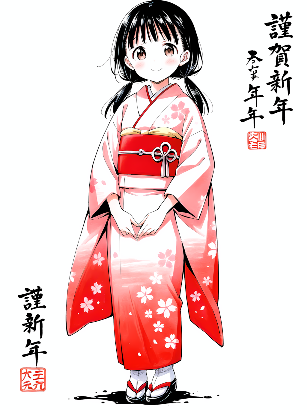 あけましておめでとうございます 別イラスト２／２