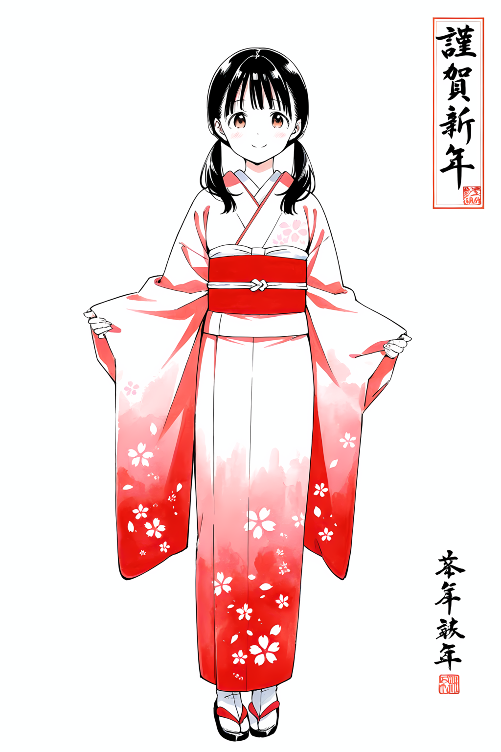 あけましておめでとうございます 別イラスト２／２