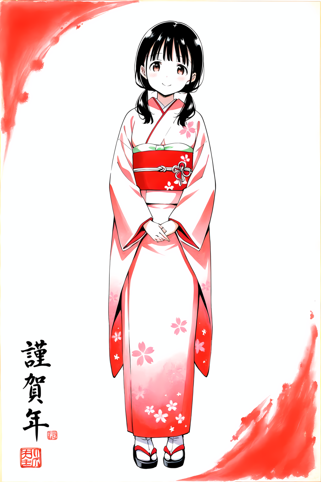 あけましておめでとうございます 別イラスト２／２