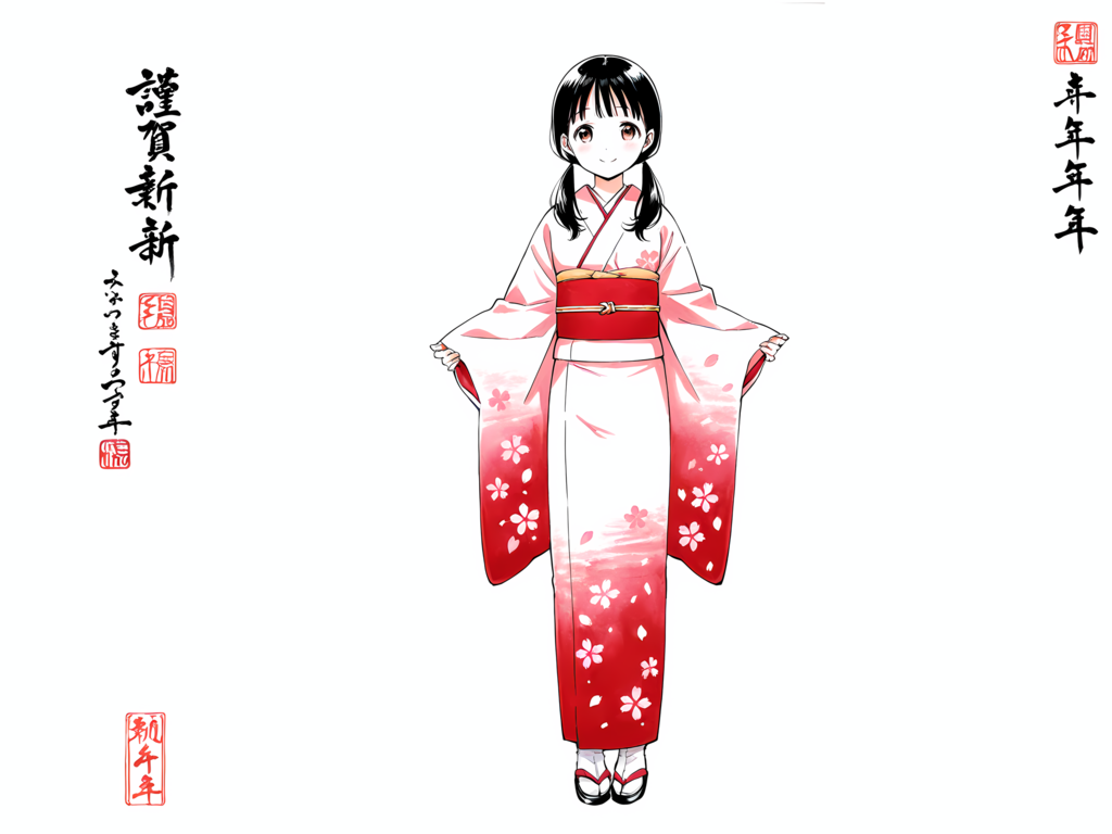 あけましておめでとうございます 別イラスト２／２