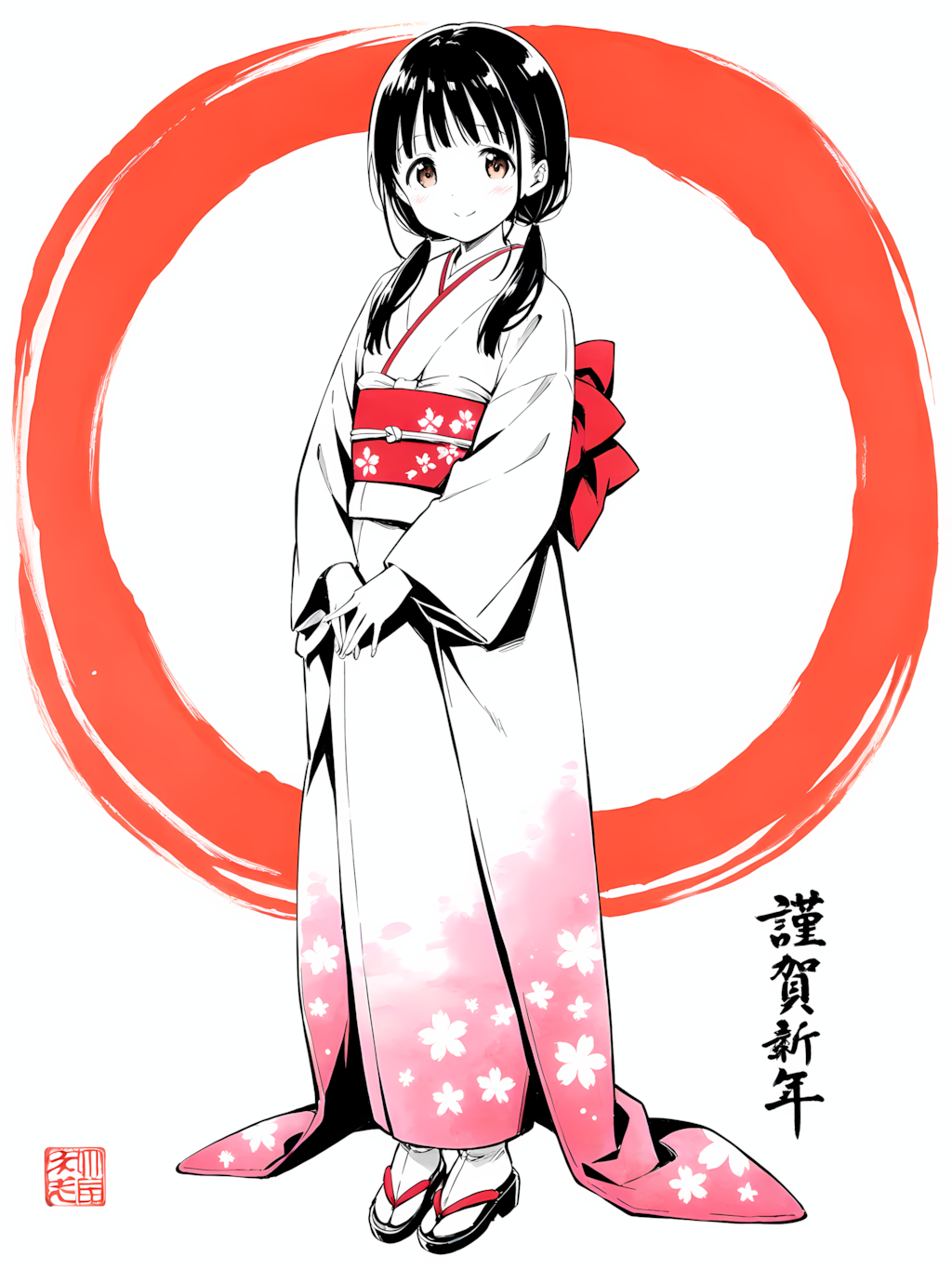 あけましておめでとうございます 別イラスト２／２