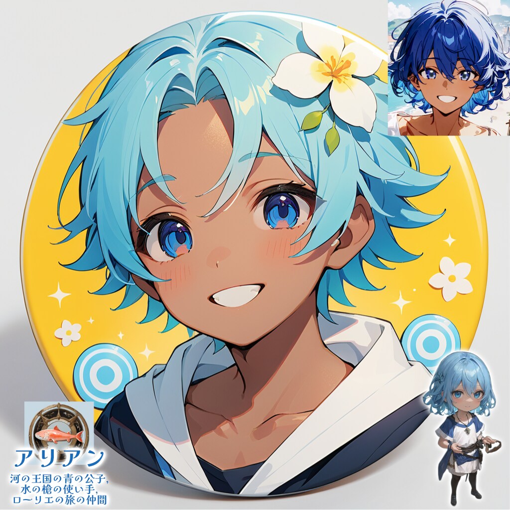 缶バッジこれくしょん (女の子＋大人女性陣＋男性キャラ陣)