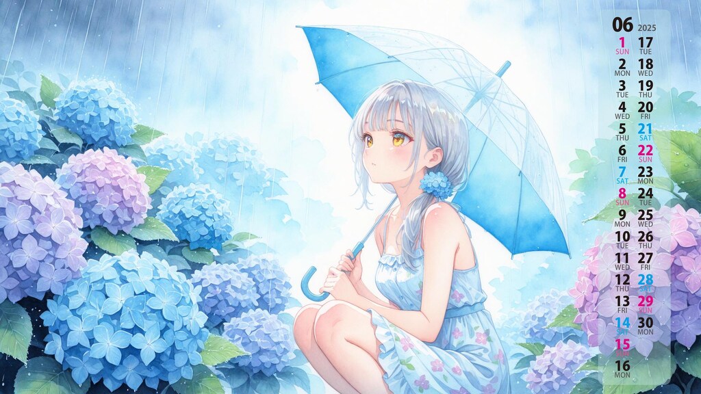 カレンダー　6月